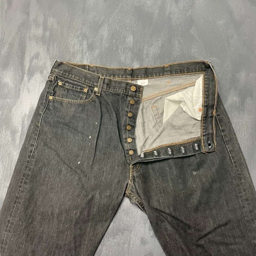 Vintage 501xx Button Fly Jeans‎ Men 38 Black 2000s Levis
